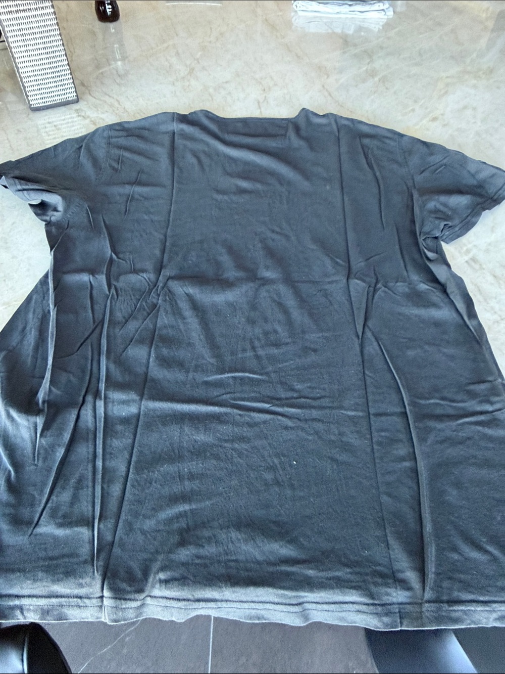 John Varvatos Black Tee with Red and Gray Skull Graphic - Picture 4 of 4